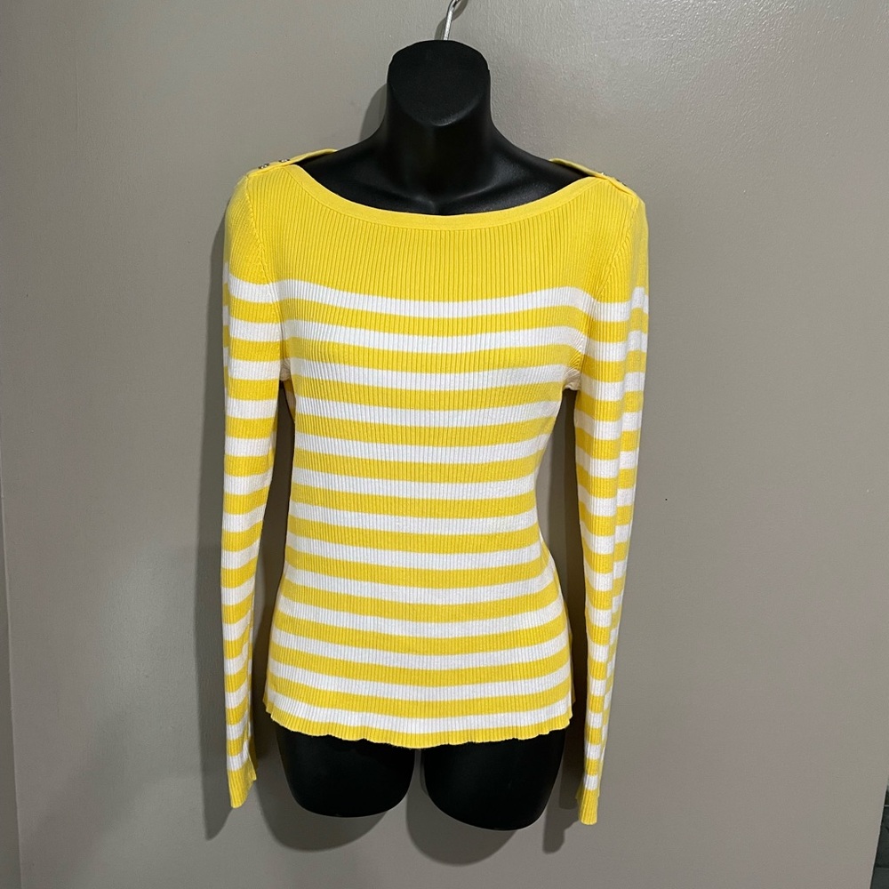 Ralph Lauren Striped Ribbed Sweater